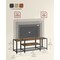 58 Inch TV Stand with Open Shelves, Media Console Table with Storage and Steel Frame for Living Room Bedroom Entertainment Setup